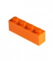Orange Brick 1 x 4