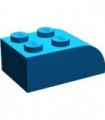 Blue Brick, Modified 2 x 3 with Curved Top