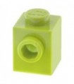 Lime Brick, Modified 1 x 1 with Stud on 1 Side
