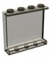 Trans-Black Panel 1 x 4 x 3 with Side Supports - Hollow Studs