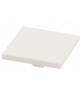 White Road Sign Clip-On 2 x 2 Square Open O Clip