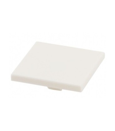 White Road Sign Clip-On 2 x 2 Square Open O Clip