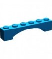 Blue Brick, Arch 1 x 6 Raised Arch