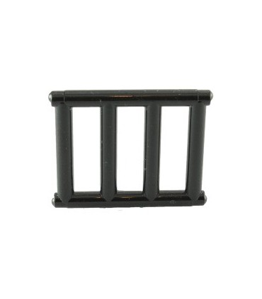 Black Bar 1 x 4 x 3 with End Protrusions