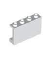 White Panel 1 x 4 x 2 with Side Supports - Hollow Studs