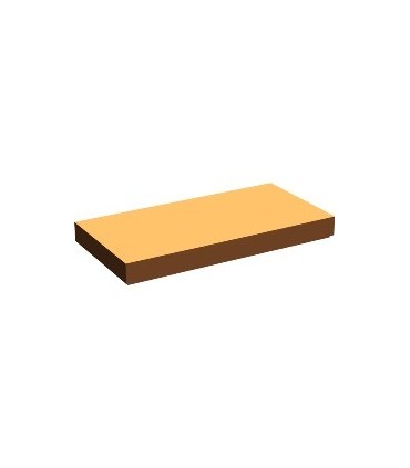 Dark Orange Tile 2 x 4
