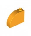 Bright Light Orange Brick, Modified 1 x 3 x 2 with Curved Top
