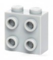 Light Bluish Gray Brick, Modified 1 x 2 x 1 2/3 with Studs on 1 Side