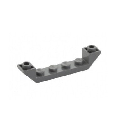 Dark Bluish Gray Slope, Inverted 45 6 x 1 Double with 1 x 4 Cutout