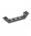 Dark Bluish Gray Slope, Inverted 45 6 x 1 Double with 1 x 4 Cutout