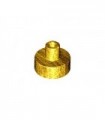 Pearl Gold Tile, Round 1 x 1 with Pin