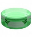 Trans-Green Tile, Round 1 x 1