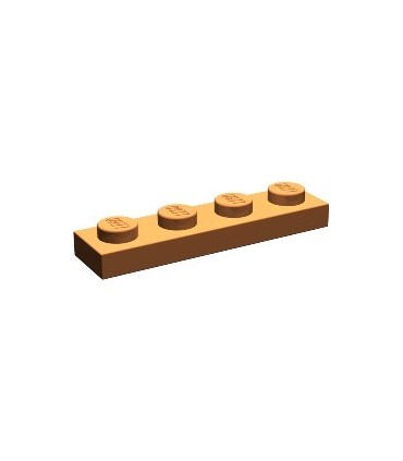 Dark Orange Plate 1 x 4