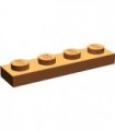 Dark Orange Plate 1 x 4