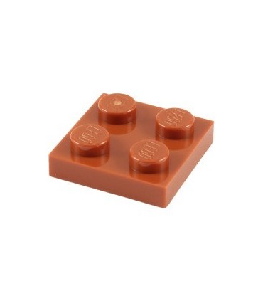 Dark Orange Plate 2 x 2