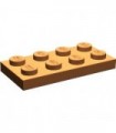 Dark Orange Plate 2 x 4