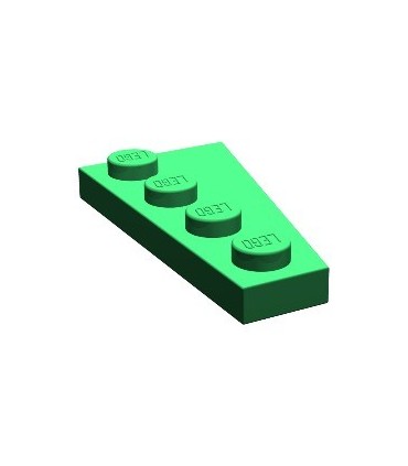 Green Wedge, Plate 4 x 2 Left