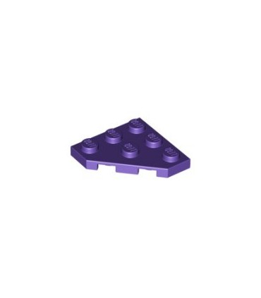 Dark Purple Wedge, Plate 3 x 3 Cut Corner