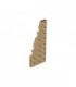 Dark Tan Wedge, Plate 8 x 3 Left