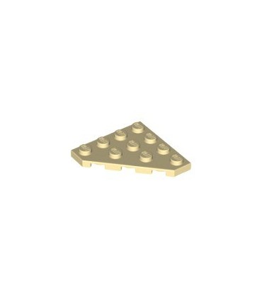 Tan Wedge, Plate 4 x 4 Cut Corner