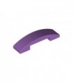 Medium Lavender Slope, Curved 4 x 1 Double No Studs