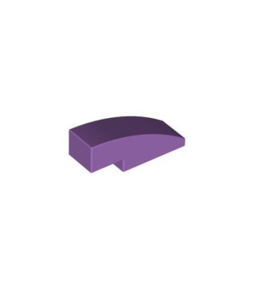 Medium Lavender Slope, Curved 3 x 1 No Studs