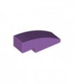 Medium Lavender Slope, Curved 3 x 1 No Studs
