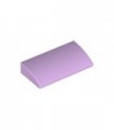Lavender Slope, Curved 2 x 4 x 2/3 No Studs with Bottom Tubes