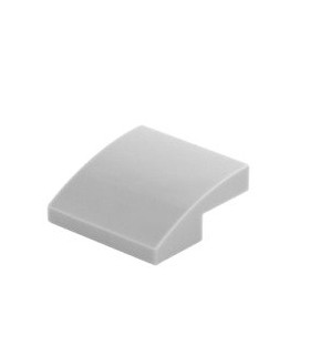 Light Bluish Gray Slope, Curved 2 x 2 No Studs