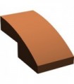 Reddish Brown Slope, Curved 2 x 1 No Studs