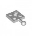 Light Bluish Gray Plate, Modified 2 x 2 with Towball and Hole