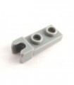Light Bluish Gray Plate, Modified 1 x 2 with Small Towball Socket on End