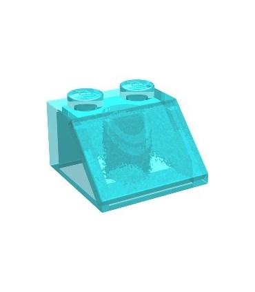 Trans-Light Blue Slope 45 2 x 2