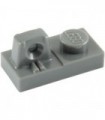 Dark Bluish Gray Hinge Plate 1 x 2 Locking with 1 Finger On Top