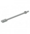 Light Bluish Gray Bar 12L with 1 x 2 Plate End Hollow Studs and 1 x 1 Round Plate End