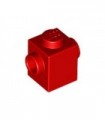 Red Brick, Modified 1 x 1 with Studs on 2 Sides, Opposite