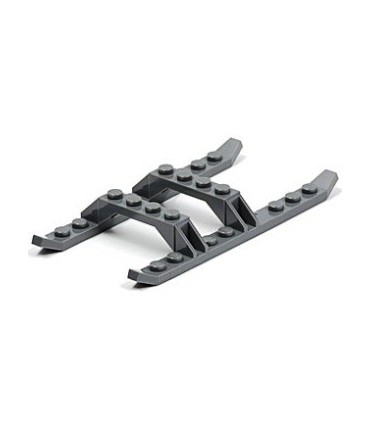 Dark Bluish Gray Helicopter Sled Rails 12 x 6