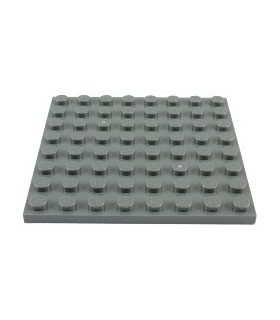 Dark Bluish Gray Plate 8 x 8