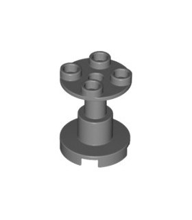 Dark Bluish Gray Support 2 x 2 x 2 Stand with Complete Hole