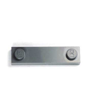Dark Bluish Gray Plate, Modified 1 x 4 with 2 Studs with Groove