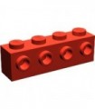 Red Brick, Modified 1 x 4 with 4 Studs on 1 Side