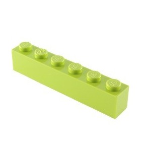 Lime Brick 1 x 6
