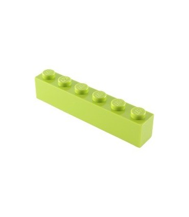Lime Brick 1 x 6