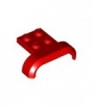 Red Vehicle, Mudguard 4 x 3 x 1 with Arch Curved