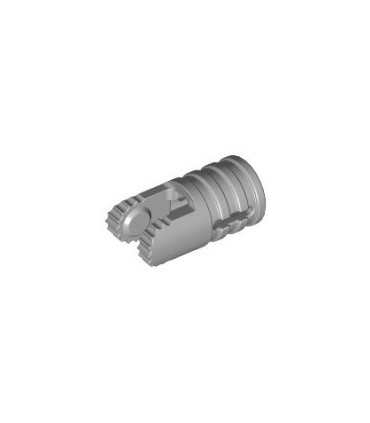 Light Bluish Gray Hinge Cylinder 1 x 2 Locking with 2 Fingers and Axle Hole on Ends