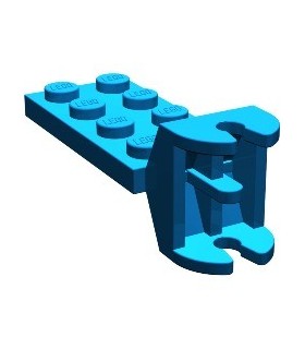 Blue Hinge Plate 2 x 4 with Articulated Joint - Female