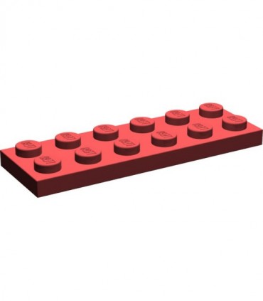 Dark Red Plate 2 x 6