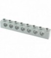 Light Bluish Gray Technic, Brick 1 x 8 with Holes