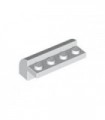 White Brick, Modified 2 x 4 x 1 1/3 with Curved Top