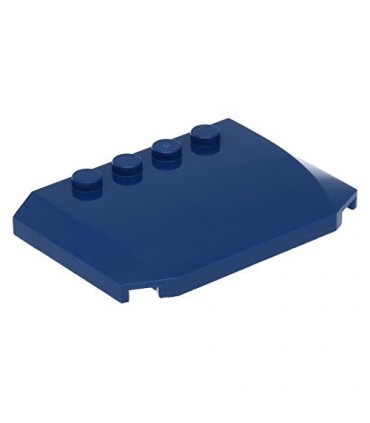 Dark Blue Wedge 4 x 6 x 2/3 Triple Curved